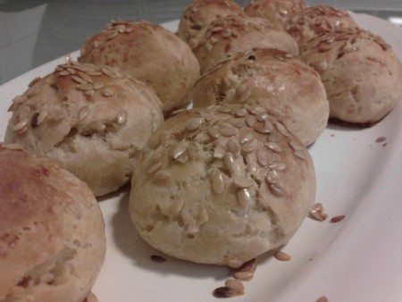 Pãezinhos com sementes